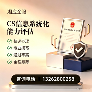 天水CS信息系统化能力评估申报服务