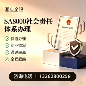 天水SA8000社会责任体系认证服务
